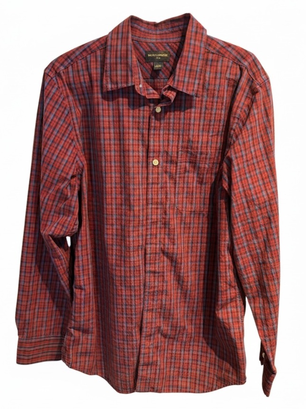 Banana Republic Factory Plaid Long-Sleeve Button-Down Shirt